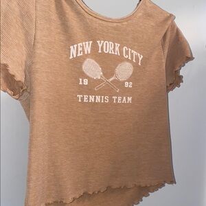 Never worn American Eagle Outfitters Brown Graphic Tee